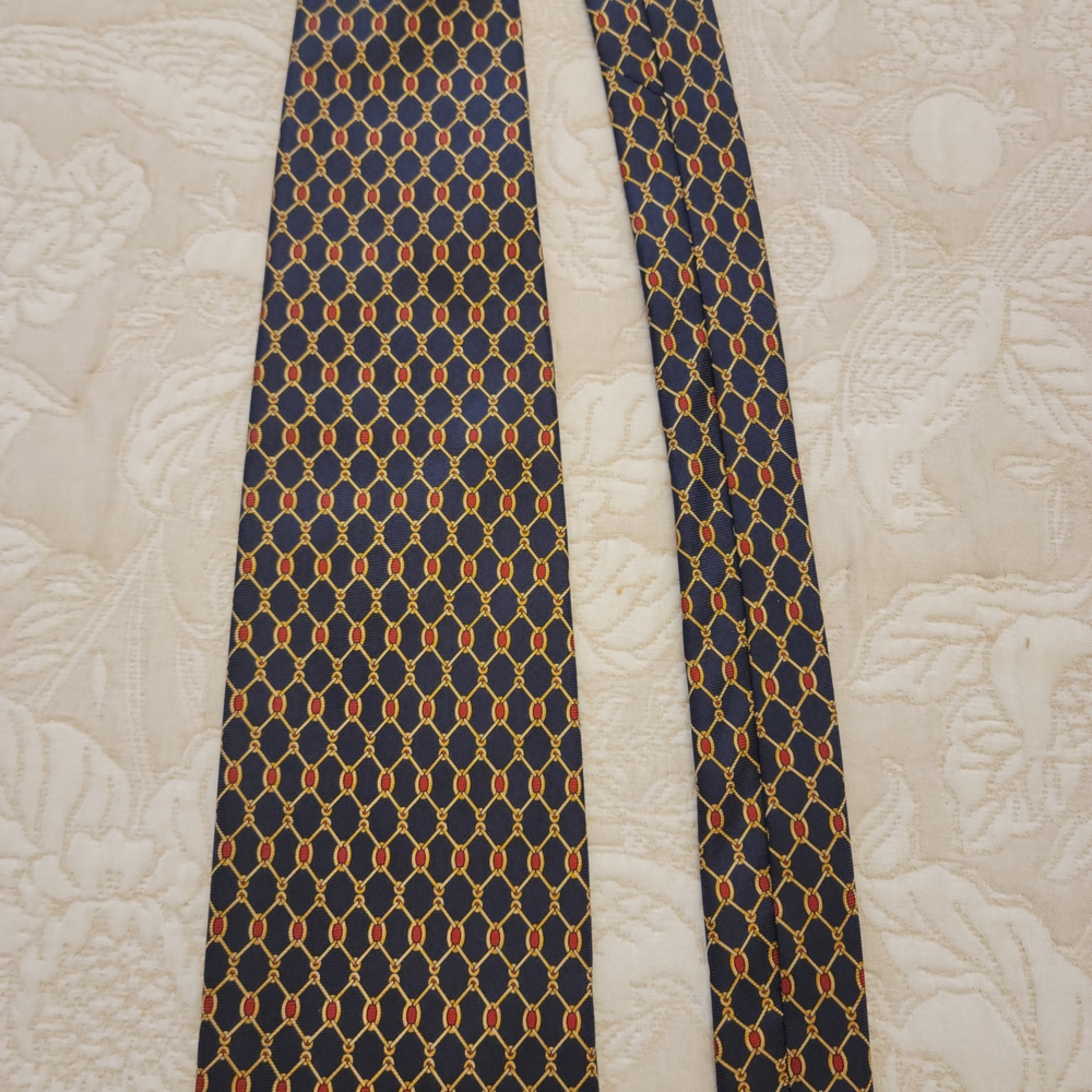 Brooks Brothers Silk Tie with Orange and Black Pattern - Picture 4 of 9